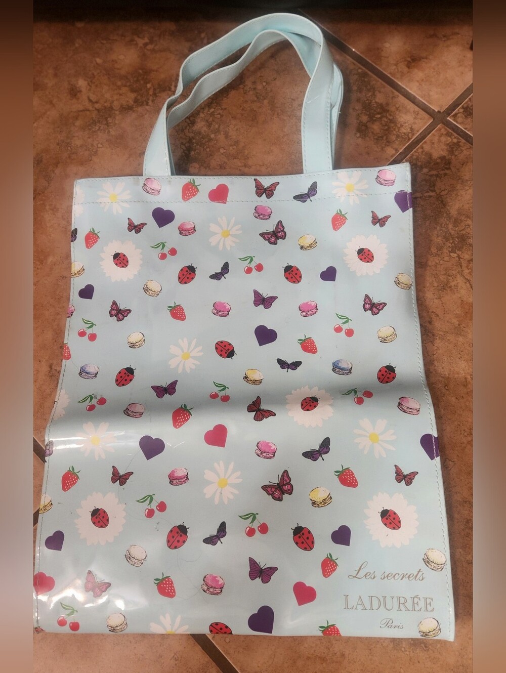 Laduree Paris Les Secrets Patent Leather Tote